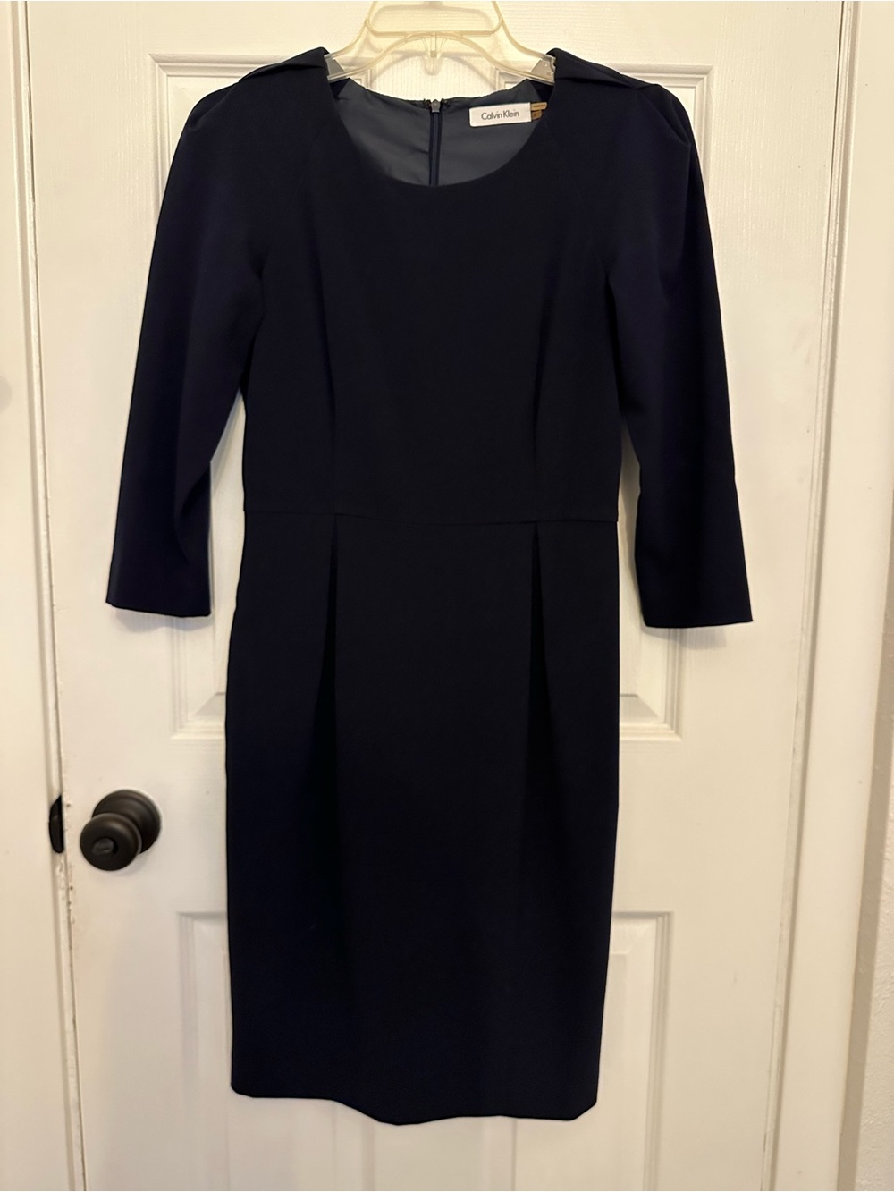 Calvin Klein Dark Navy 3/4 Sleeve Dress